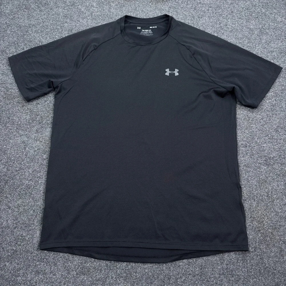 Under Armour The Tech Tee Shirt Mens Size Medium Dark Gray Athleisure Active